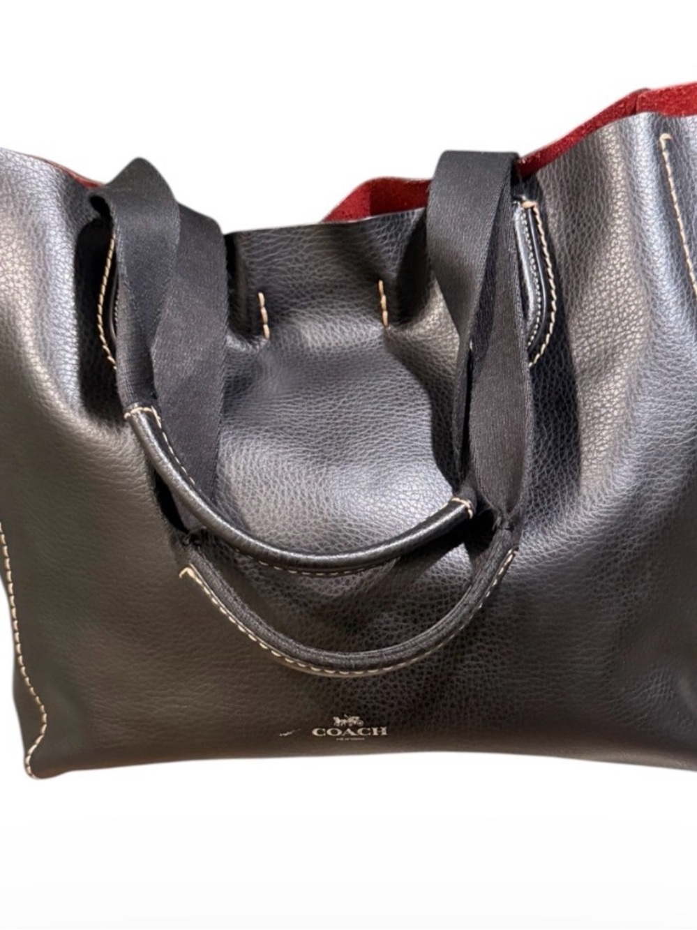 Coach Derby Tote Leather Shoulder -Preowned